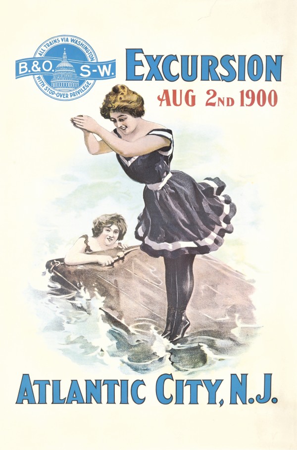 Excursion to Atlantic City Original Poster Print
